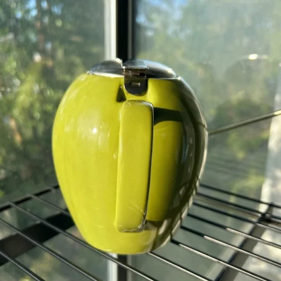 Certified International Tea Collection Lime Green Teapot w Infuser & Hinged Lid - Picture 2 of 9